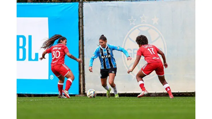 Vitória do Grêmio no Gre-Nal do Gauchão Feminino. Foto: Angelo Pieretti/Grêmio FBPA
