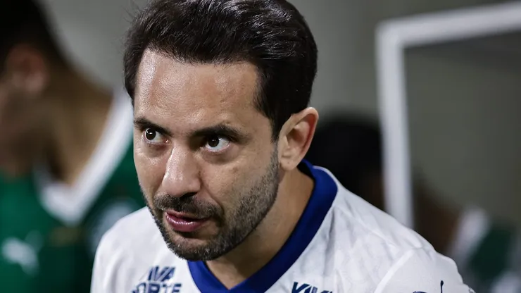 Everton Ribeiro durante partida entre Palmeiras e Bahia, no Allianz Parque, pelo Brasileirão.