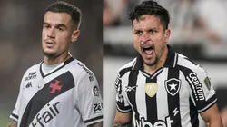 Coutinho e Artur vão se enfrentar em Vasco x Botafogo - Fotos: Thiago Ribeiro/AGIF