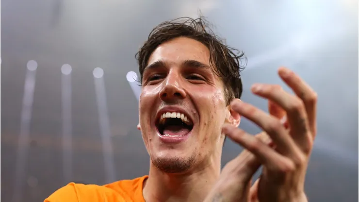 Nicolò Zaniolo em ação pelo Galatasaray.