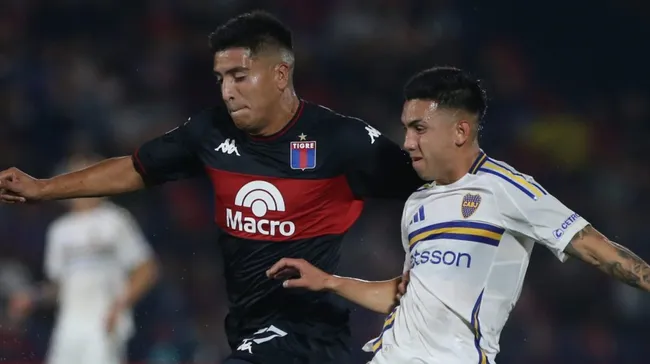 Foto: Daniel Jayo/Getty Images – Santiago González durante partida do Tigre contra o Boca Juniors.