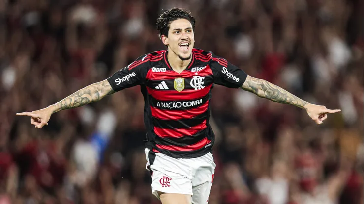 Pedro comemora gol em Flamengo x Vitória - Fotos; Gilvan de Souza/Flamengo