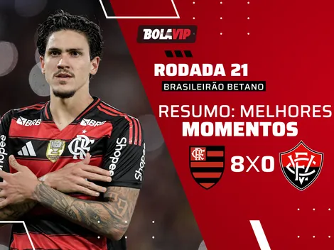 Flamengo goleia Vitória por 8 a 0 no Maracanã pelo Brasileirão Betano