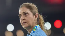 RJ - RIO DE JANEIRO - 23/07/2025 - BRASILEIRO A 2025, FLUMINENSE X PALMEIRAS - Leila Pereira presidente do Palmeiras durante partida contra o Fluminense no estadio Maracana pelo campeonato Brasileiro A 2025.