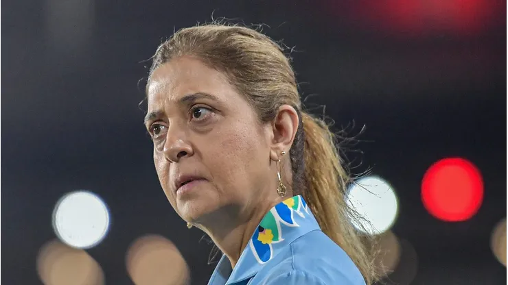 RJ - RIO DE JANEIRO - 23/07/2025 - BRASILEIRO A 2025, FLUMINENSE X PALMEIRAS - Leila Pereira presidente do Palmeiras durante partida contra o Fluminense no estadio Maracana pelo campeonato Brasileiro A 2025.