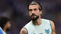 Lautaro Diaz jogador do Cruzeiro durante aquecimento antes da partida contra o Internacional no estadio Mineirao pelo campeonato Brasileiro A 2025. Foto: Gilson Lobo/AGIF