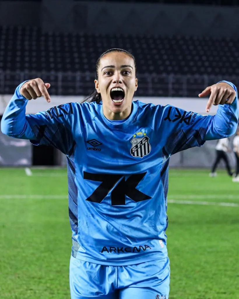 Karen, goleira Santos. Foto: Reinaldo Campos/Santos