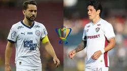 Everton Ribeiro e Germán Cano - Fotos: Marlon Costa/AGIF