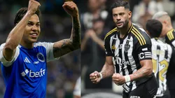 Kaio Jorge e Hulk são os destaques do Cruzeiro e Atlético-MG - Fotos: Fernando Moreno/AGIF e Gilson Lobo/AGIF
