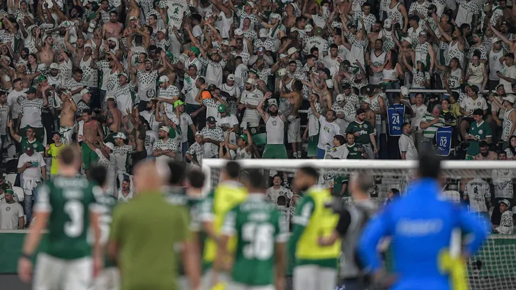 Torcida do Palmeiras fazendo a festa. Foto: Thiago Ribeiro/AGIF.