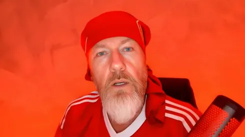 Fabiano Baldasso durante jornada esportiva do Internacional (Reprodução/YouTube)