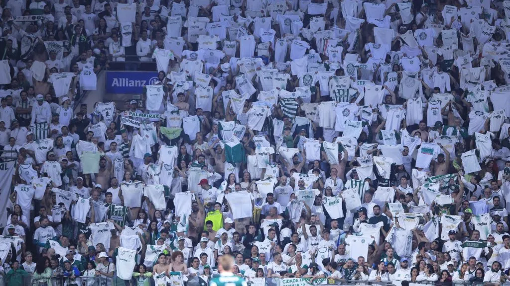 Adeptos do Palestra. Foto: Ettore Chiereguini/AGIF.