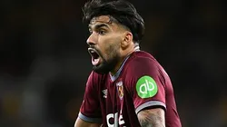 Lucas Paquetá durante partida entre Wolverhampton e West Ham, pela Carabao Cup, na Inglaterra. Foto: Shaun Botterill