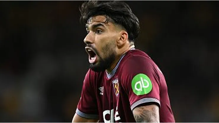 Lucas Paquetá durante partida entre Wolverhampton e West Ham, pela Carabao Cup, na Inglaterra. Foto: Shaun Botterill
