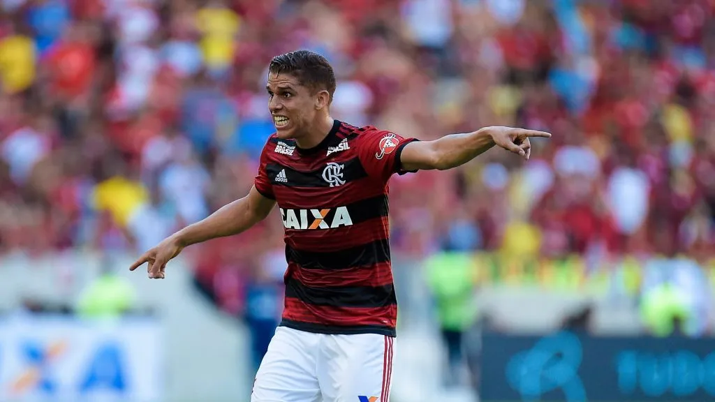 Cuéllar em ação pelo Mengão 2018. Foto: Thiago Ribeiro/AGIF