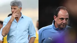 Ceni e Renato têm retrospecto equilibrado, mas estatística inédita pode mudar tudo - Fotos: Marlon Costa/AGIF e Ettore Chiereguini/AGIF