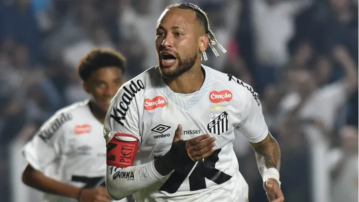 Santos vibra ao decidir contra o Flamengo na Vila Belmiro Foto: Jota Erre/AGIF