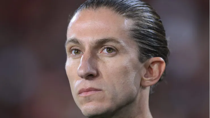 Filipe Luís, técnico do Flamengo em partida pelo campeonato brasileiro. (Foto: Buda Mendes/Getty Images)