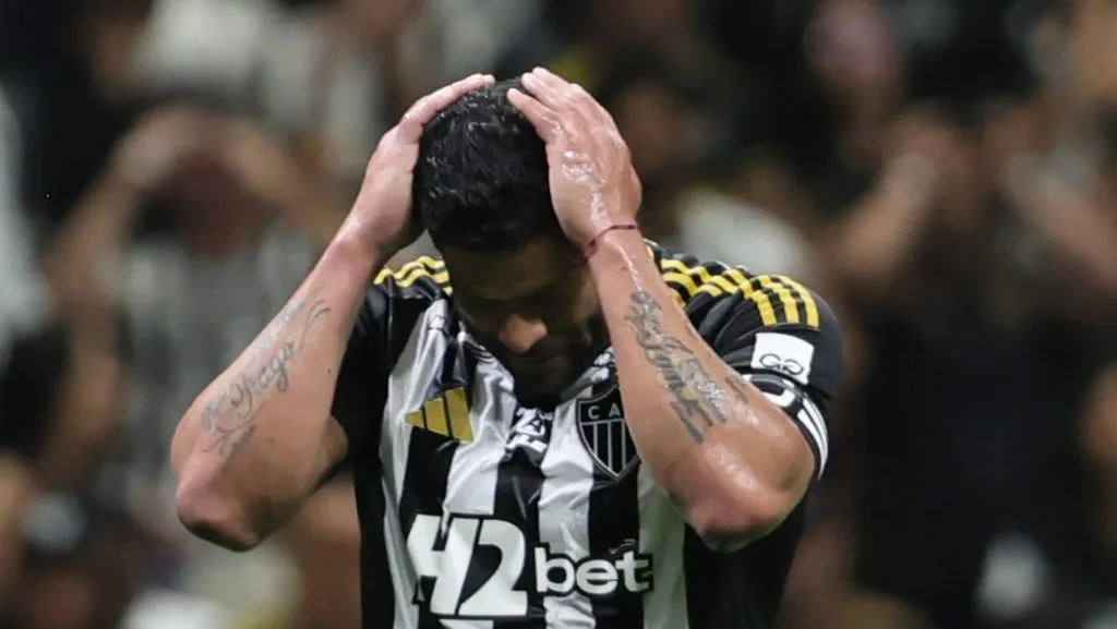 Hulk durante derrota do Atlético-MG diante do Cruzeiro. Foto: Gilson Lobo/AGIF