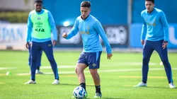Erick Noriega em treino do Grêmio.
