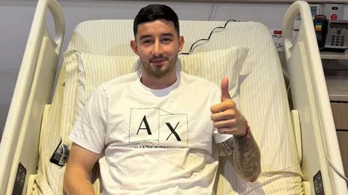 Villasanti ainda no hospital após a cirurgia.