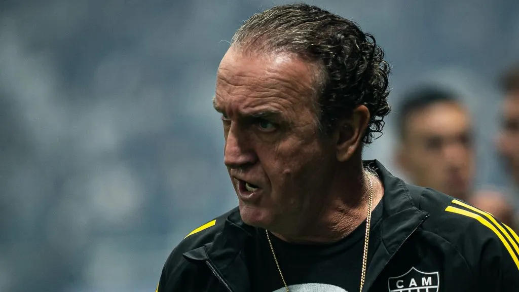 Cuca em derrota pelo Galo. Foto: Fernando Moreno/AGIF