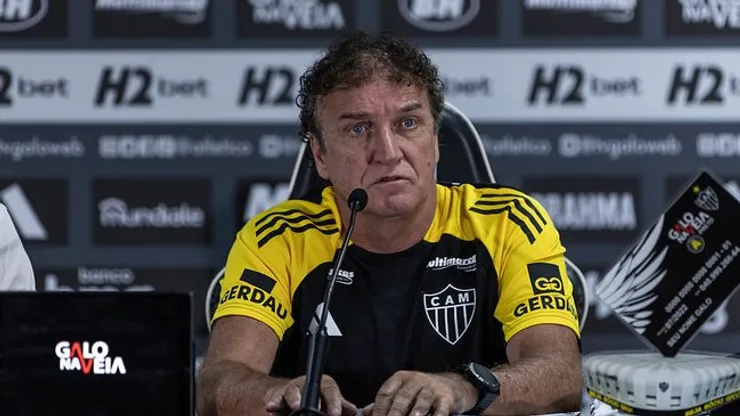Cuca no Atlético. Foto: Pedro Souza / Atlético