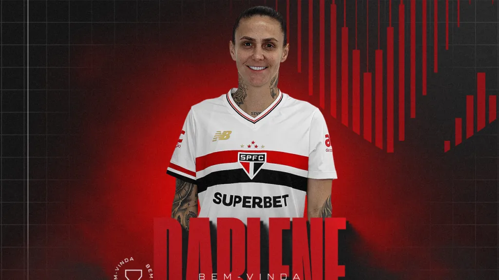 Anúncio de Darlene no São Paulo