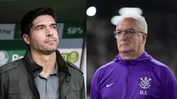 Abel vai enfrentar Dorival Júnior mais uma vez na carreira. Fotos: Marcello Zambrana/AGIF e Jorge Rodrigues/AGIF