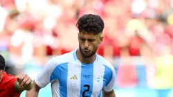 Marco Di Cesare durante jogo pela Seleção da Argentina nas Olimpíadas.