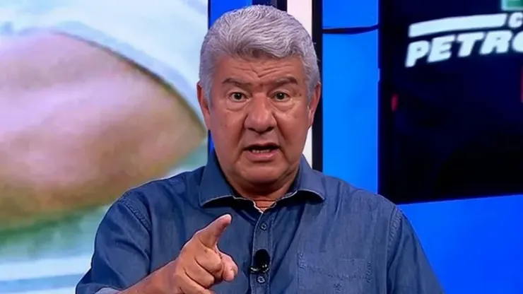 Joel Santana, em entrevista para a TV (Reprodução)