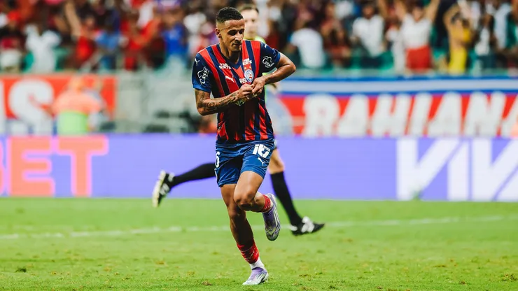 Luciano Juba comemora gol do Bahia contra o Fluminense (Letícia Martins/EC Bahia)