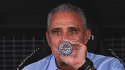 Tite durante partida pelo Flamengo na Neo Química Arena.