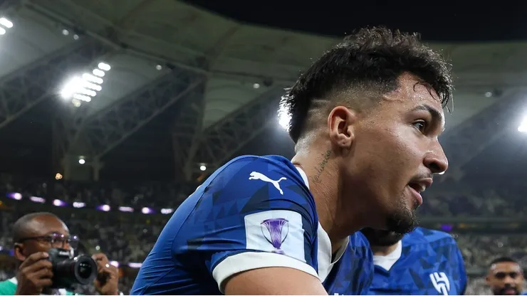 Marcos Leonardo comemorando gol pelo Al-Hilal.