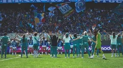 Jogadoras agradecendo a torcida. Foto: Gustavo Martins/Cruzeiro