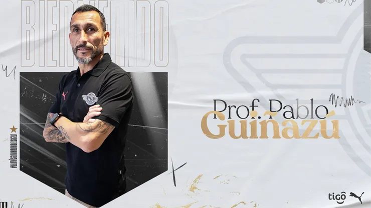 Anúncio de Guiñazu como técnico do Libertad.