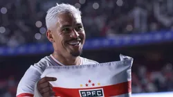 Luciano comemorando gol pelo São Paulo. Foto: Marcello Zambrana/AGIF