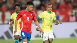 Raphinha jogador do Brasil durante partida contra o Chile no estadio Nacional pelo campeonato Eliminatorias Copa Do Mundo 2026. Foto: Gil Gomes/AGIF