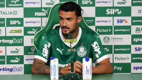 Jefté foi apresentado pelo Palmeiras. Foto: Cesar Greco/Palmeiras