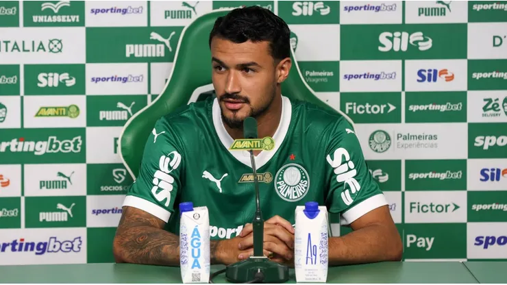 Jefté foi apresentado pelo Palmeiras. Foto: Cesar Greco/Palmeiras
