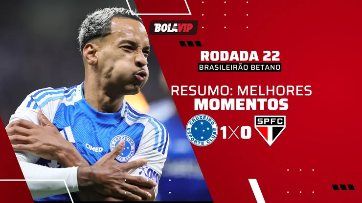 Cruzeiro vence São Paulo e assume a vice-liderança do Brasileirão