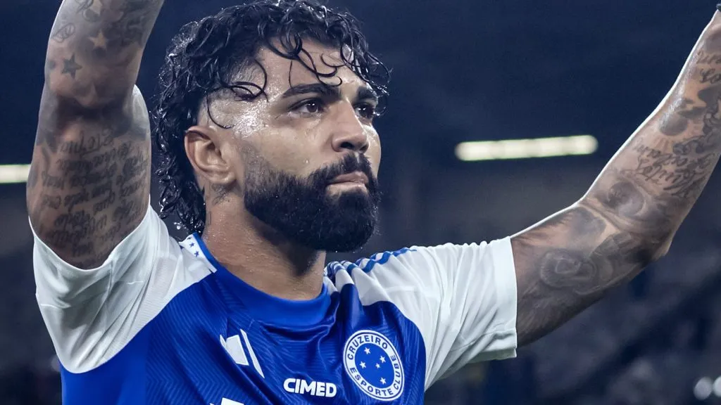 Gabigol durante partida. Foto: Gustavo Aleixo/Cruzeiro