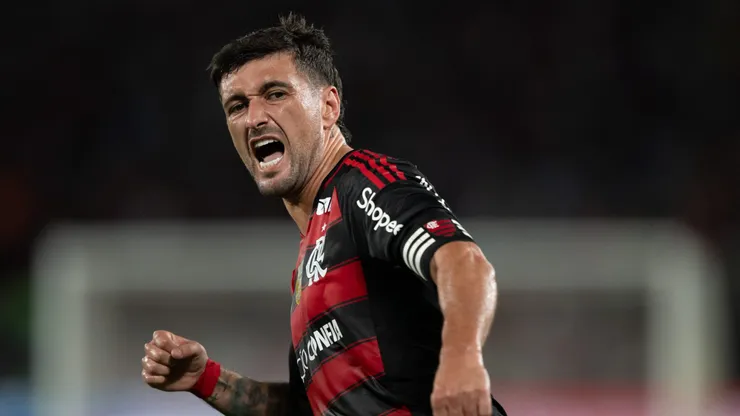 Arrascaeta marcou pelo Flamengo diante do Grêmio. Foto: Jorge Rodrigues/AGIF