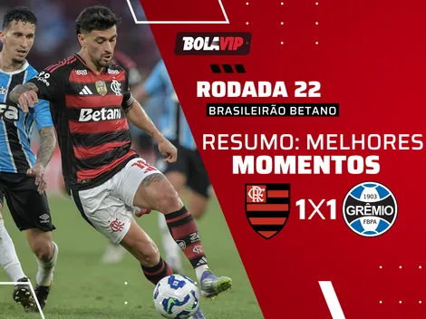Flamengo e Grêmio empatam em 1 a 1 pelo Brasileirão Betano