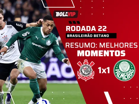 Corinthians e Palmeiras empatam em 1 a 1 pelo Brasileirão Betano
