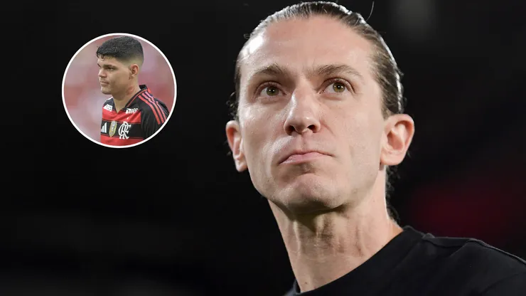 Filipe Luís foi questionado sobre a escolha de Ayrton Lucas no lugar de Viña após empate entre Flamengo x Grêmio. FotoxFoto: AGIF