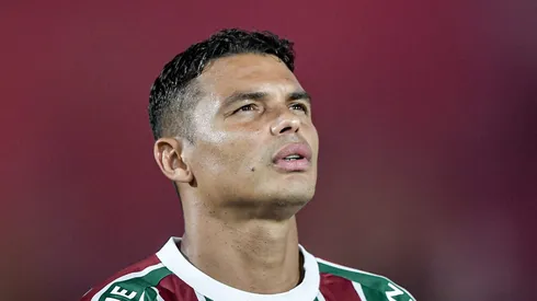 RJ - RIO DE JANEIRO - 17/07/2025 - BRASILEIRO A 2025, FLUMINENSE X CRUZEIRO - Thiago Silva jogador do Fluminense durante partida contra o Cruzeiro no estadio Maracana pelo campeonato Brasileiro A 2025.