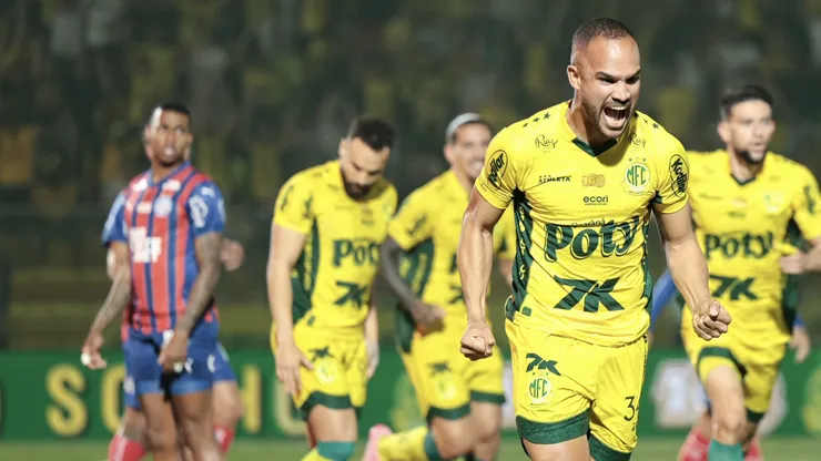 Mirassol celebra gol contra o Bahia pelo Brasileirão Betano (JP Pinheiro/Mirassol)