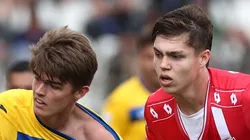 Tomás Palacios durante jogo entre Monza e Atalanta no Campeonato Italiano.