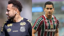 Neymar e Ganso, craques do futebol brasileiro. Fotos: Divulgação Santos e Fluminense